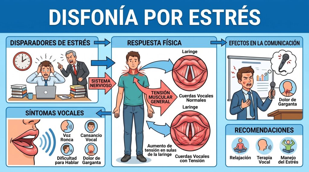 Disfonía por estrés, Logopedia y Psicología, ¡solución!
